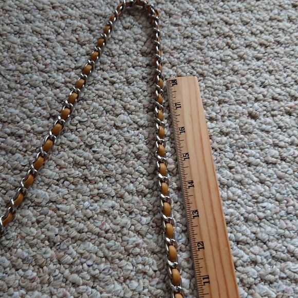 Elie Tahari Python Embossed Leather Crossbody Bag in yellow and black - Picture 13 of 14